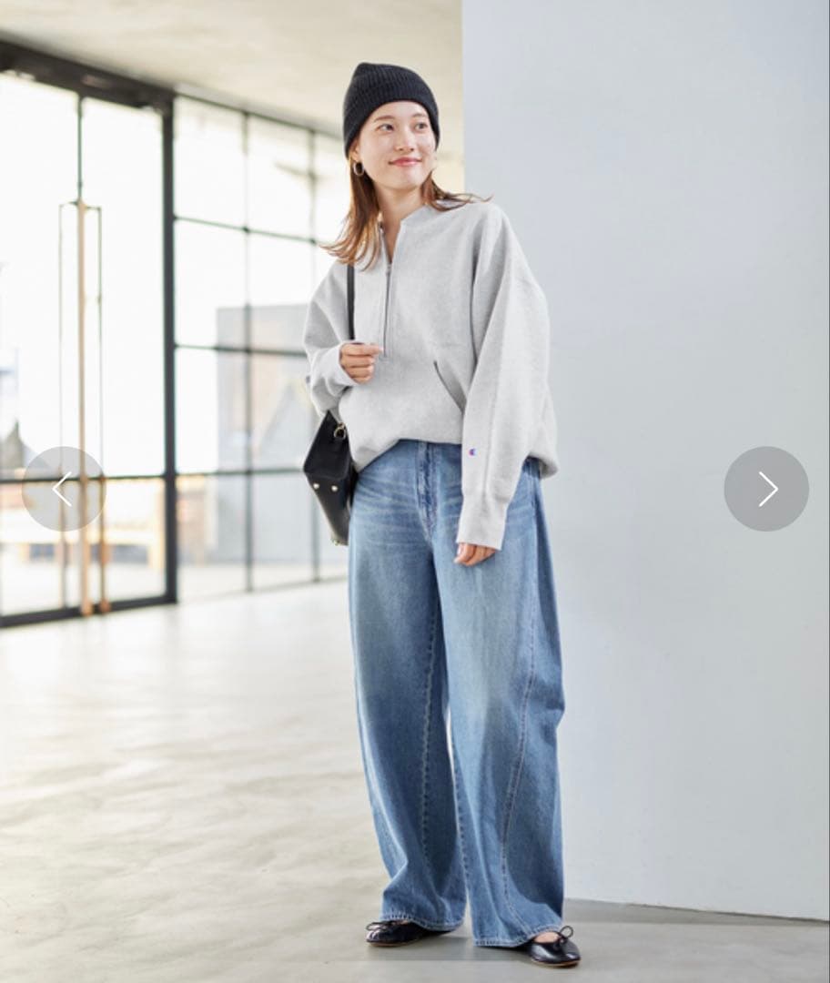 フレームワークチャンピオン別注ハーフzipリバースウィ