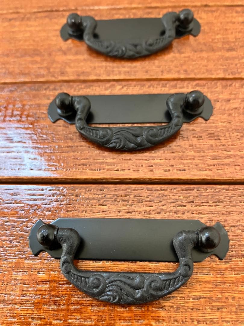 天然木、アクセサリーケース、宝石入れ、収納箱、インテリア、区切り変更可能、(大)