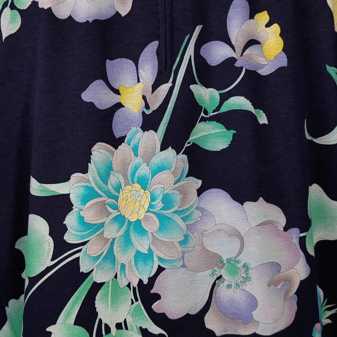 ☆ LEONARD レオナール シーアイランドコットン フラワー柄 カットソー