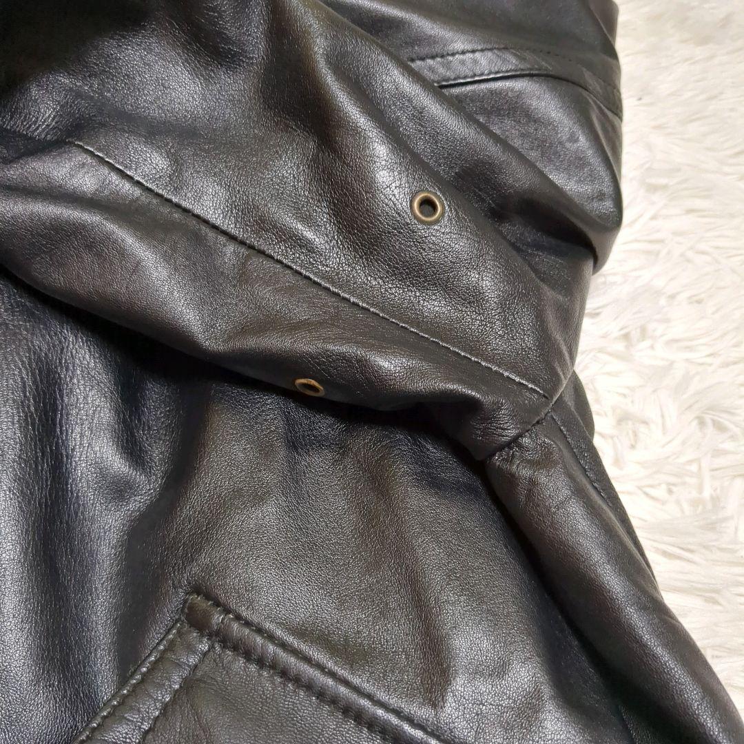 90's CWU-45P 羊革 フライトジャケット 黒 裏地金 グレンフィールド