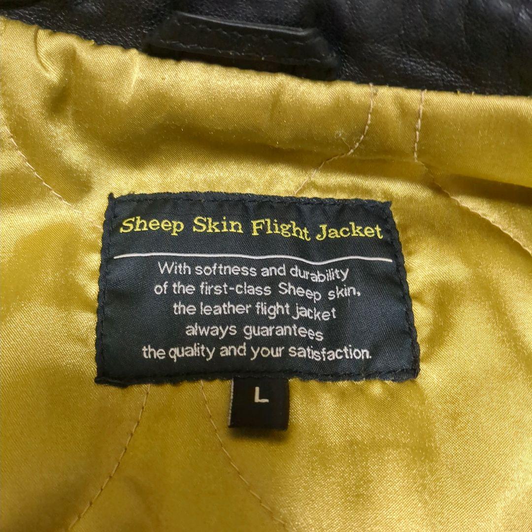 90's CWU-45P 羊革 フライトジャケット 黒 裏地金 グレンフィールド