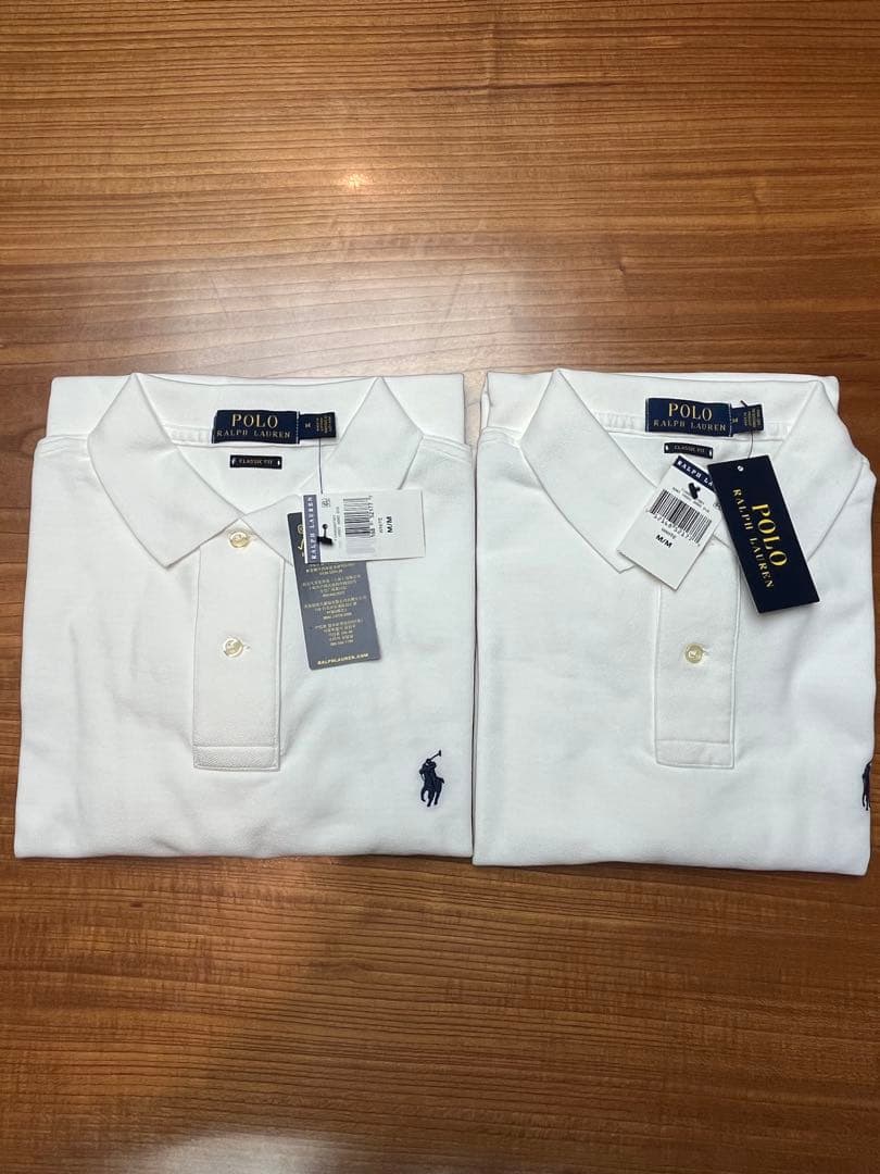 【新品】Polo Ralph Lauren ホワイトポロシャツ 2枚セット