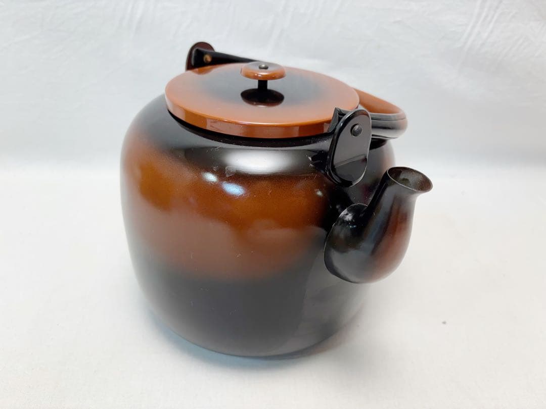 ほぼ未使用 茶道具 やかん 腰黒やかん 水注 薬缶 煎茶道具 表千家 紙箱