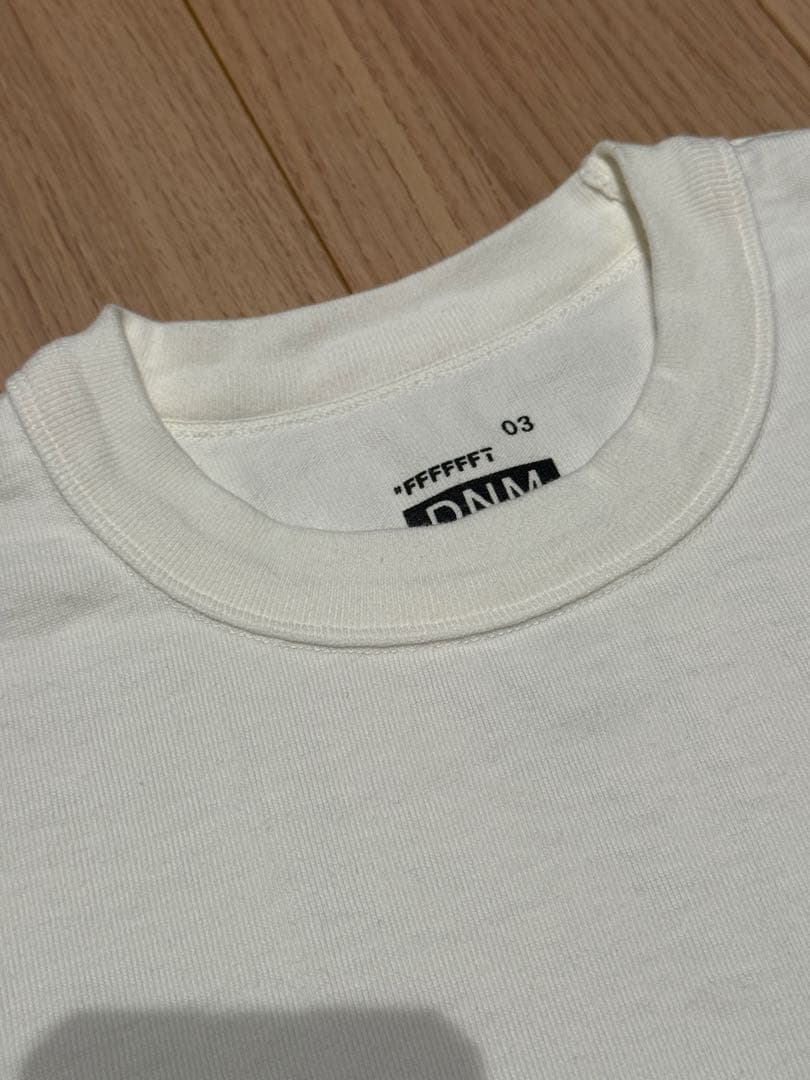 店舗限定 FFFFFFT DNM size03 L 白ロンT 木村拓哉 新品