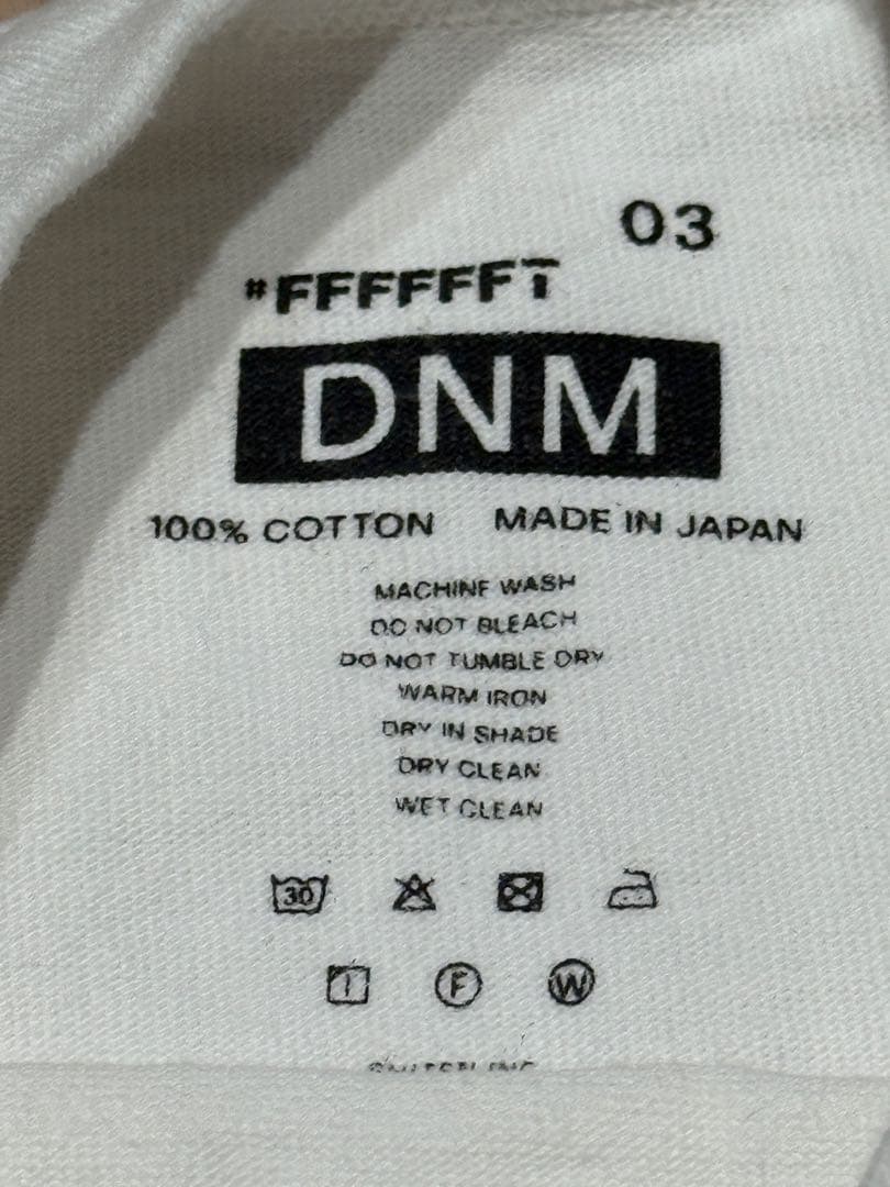 店舗限定 FFFFFFT DNM size03 L 白ロンT 木村拓哉 新品