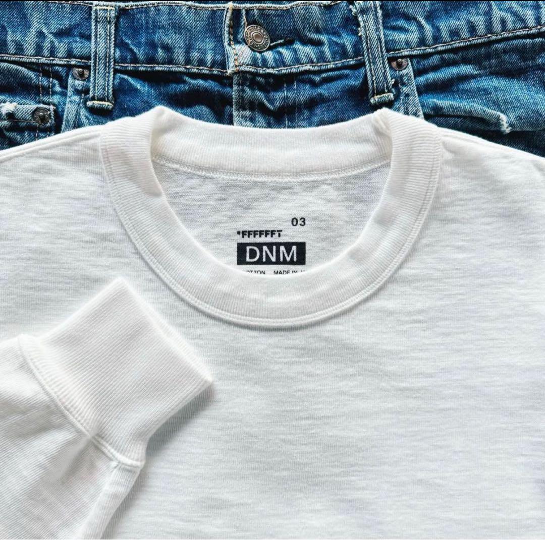 店舗限定 FFFFFFT DNM size03 L 白ロンT 木村拓哉 新品