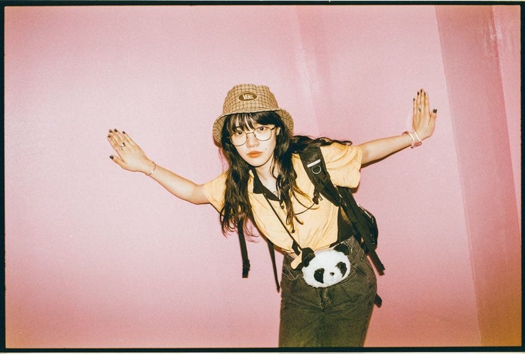 あいみょん着用　vans USA製 バケットハット 90s チェック　ベージュ