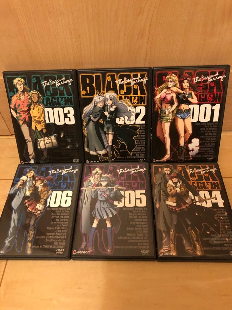 【DVD】ブラックラグーン BLACK LAGOON 1～3期 全巻セット