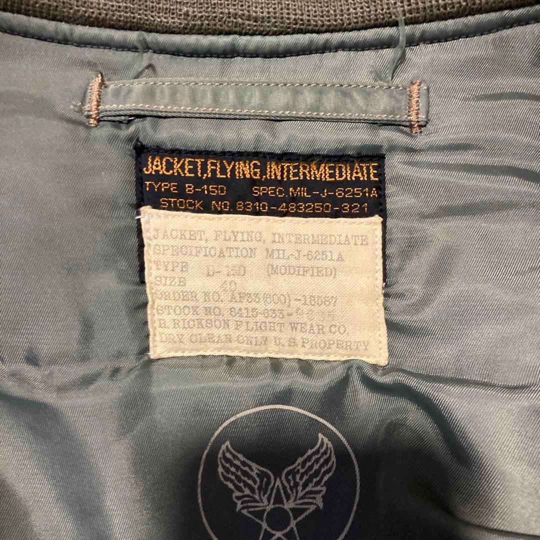 訳ありBUZZ RICKSON'S タイプB-15D サイズ40 M13409