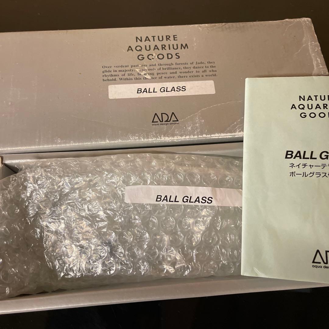 アクアデザインアマノ　ADA 旧ロゴ　ボールグラス 未使用品