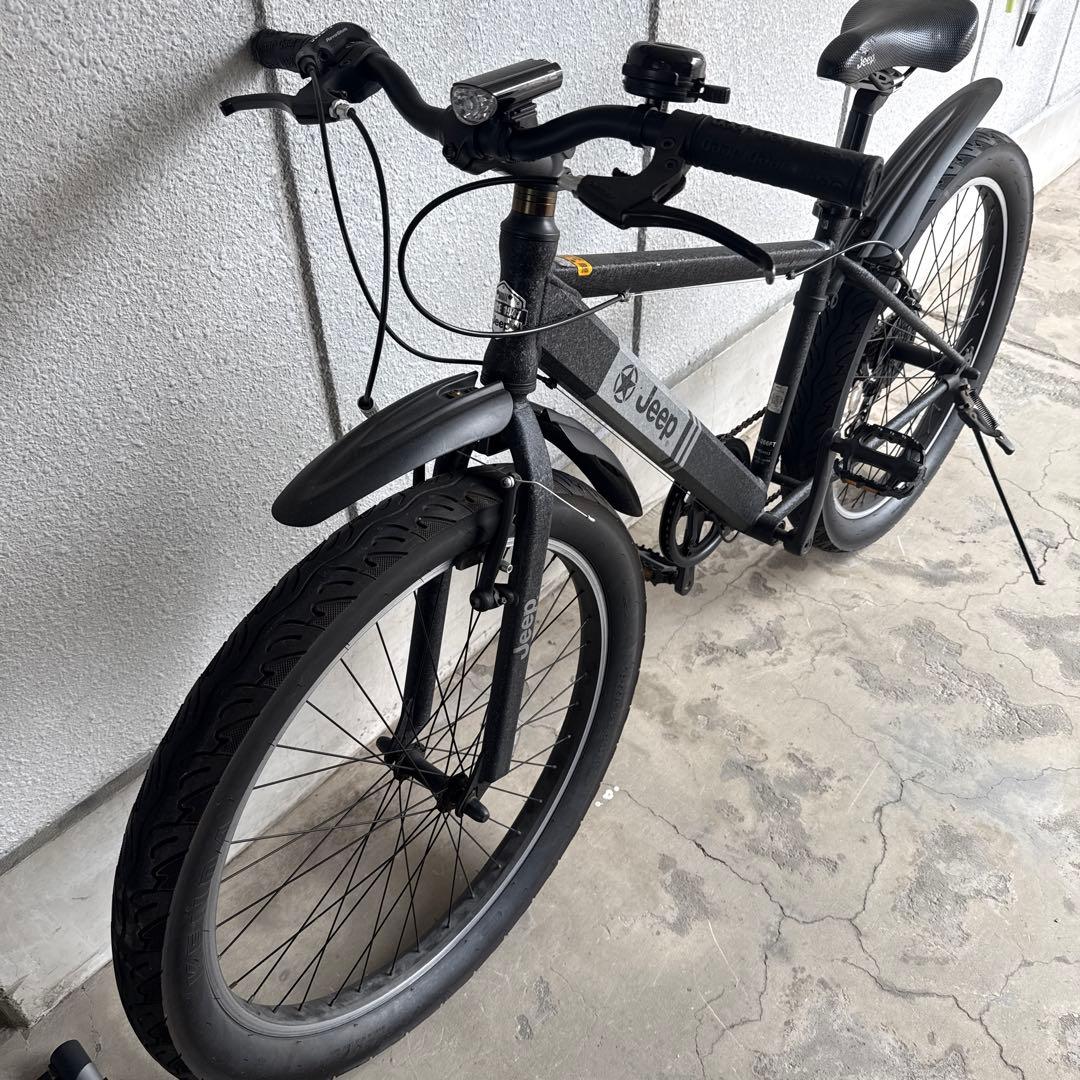 26インチ 1年乗車 JEEP ジープ セミファットバイク 完成品 自転車