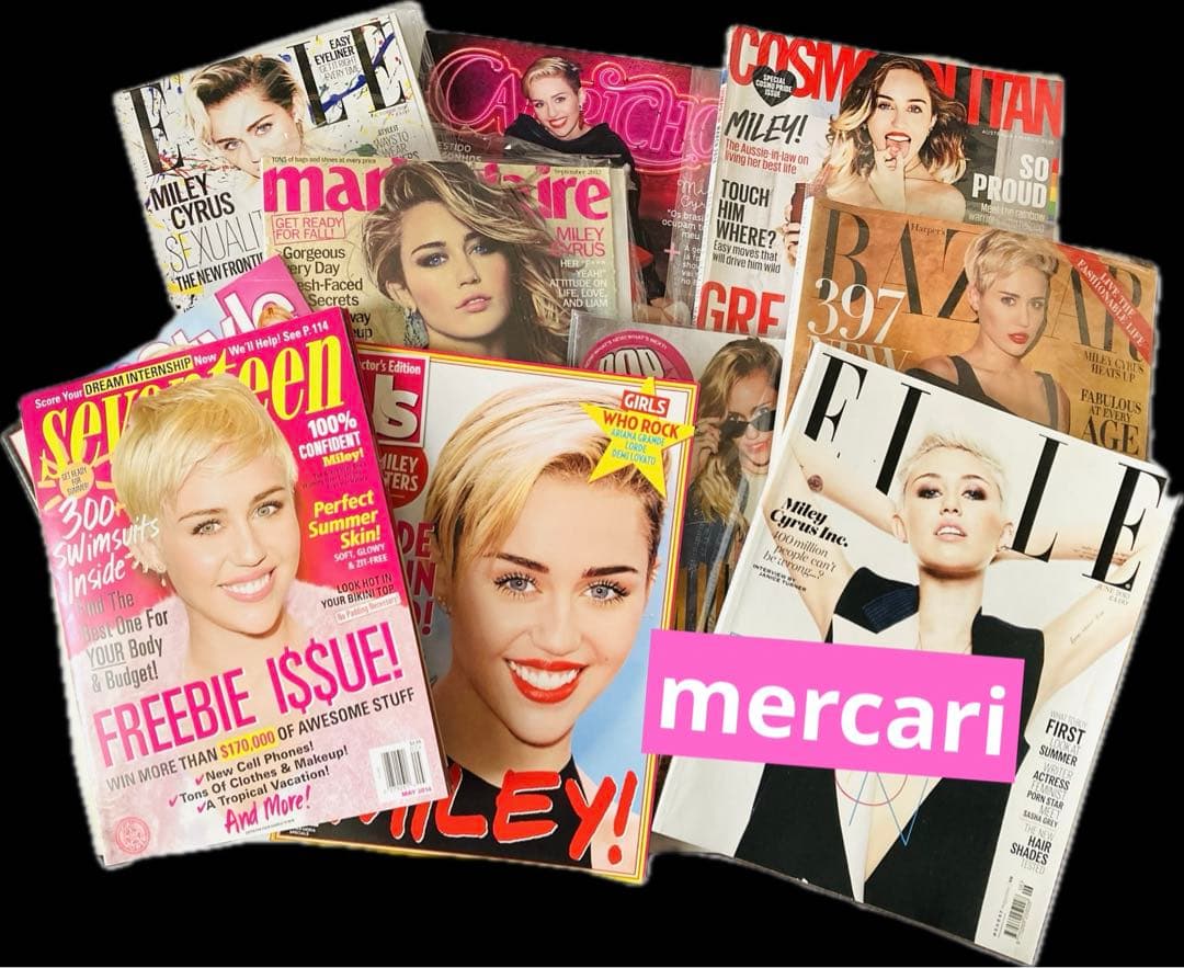【今月まで】マイリー・サイラス 表紙雑誌 まとめ売り バラ売り不可です。