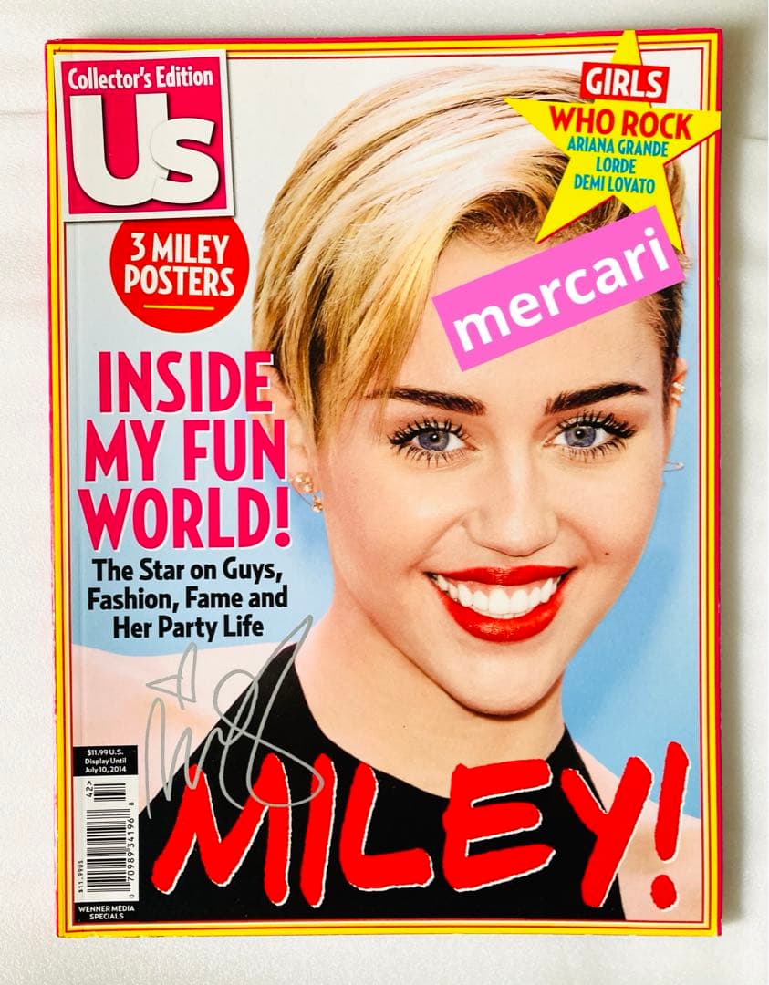 【今月まで】マイリー・サイラス 表紙雑誌 まとめ売り バラ売り不可です。
