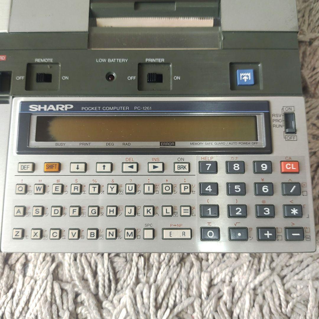 【ジャンク・レトロ】シャープ　CE-125S PC-1261 マイクロカセット