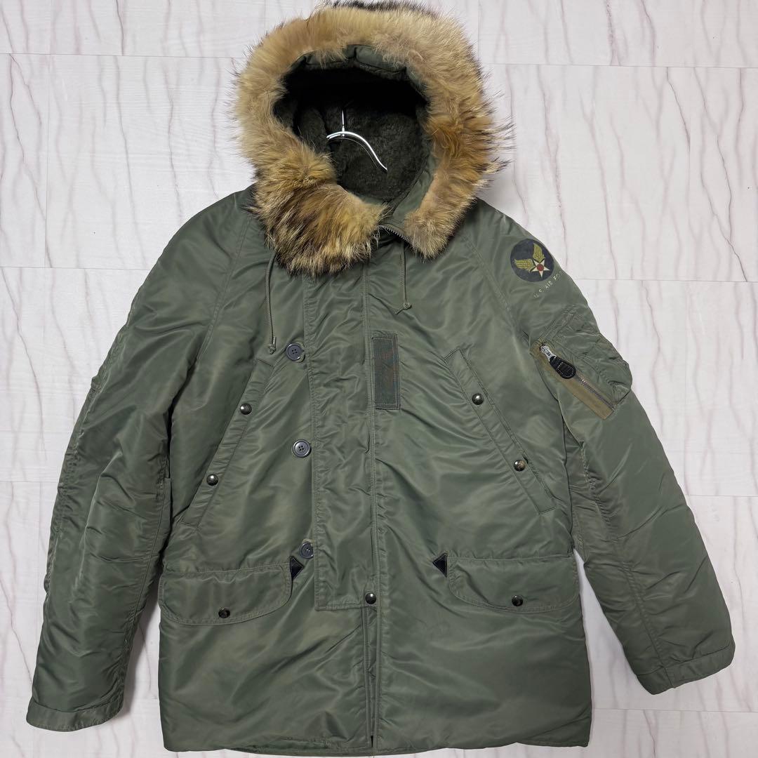 激レア✨Lサイズ バズリクソンズ N-3B フライトジャケット オリーブグリーン