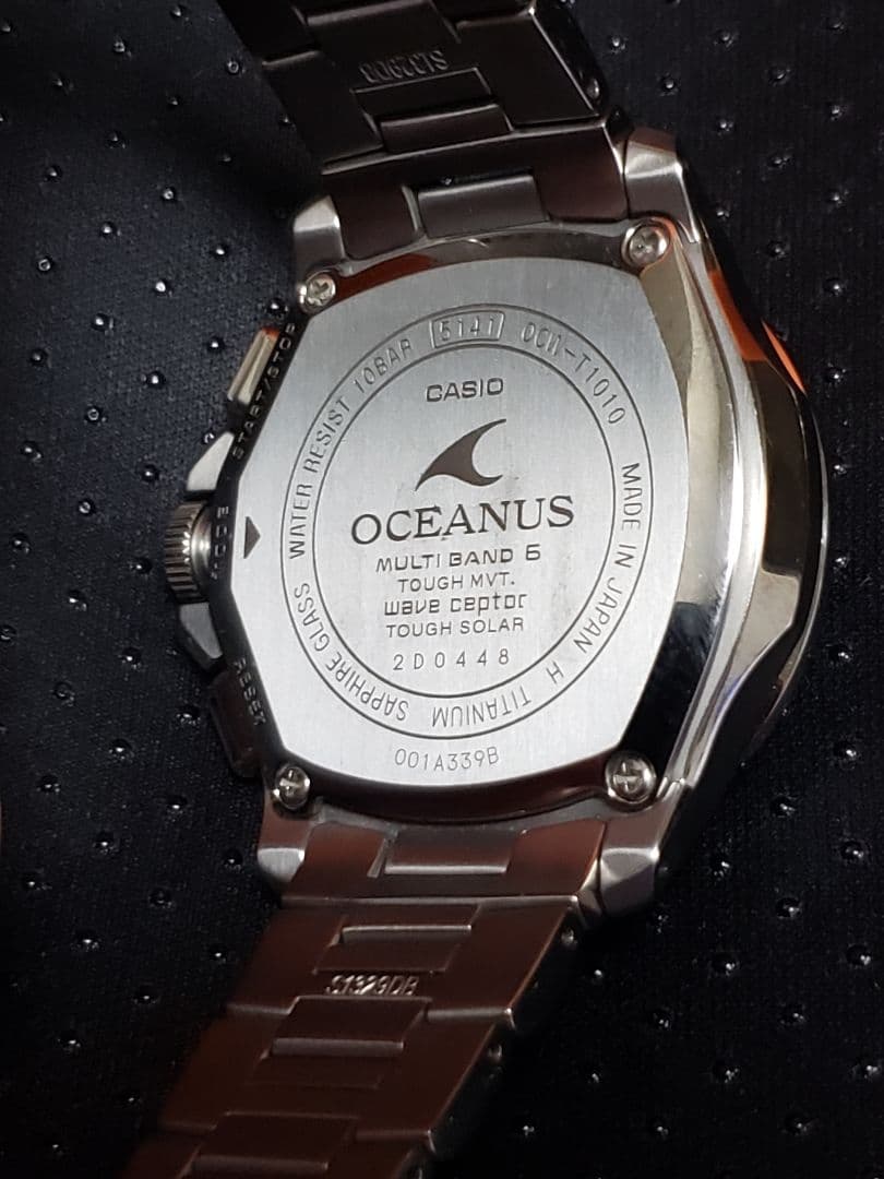 ソーラー、電波腕時計 CASIO OCEANUS クォーツ