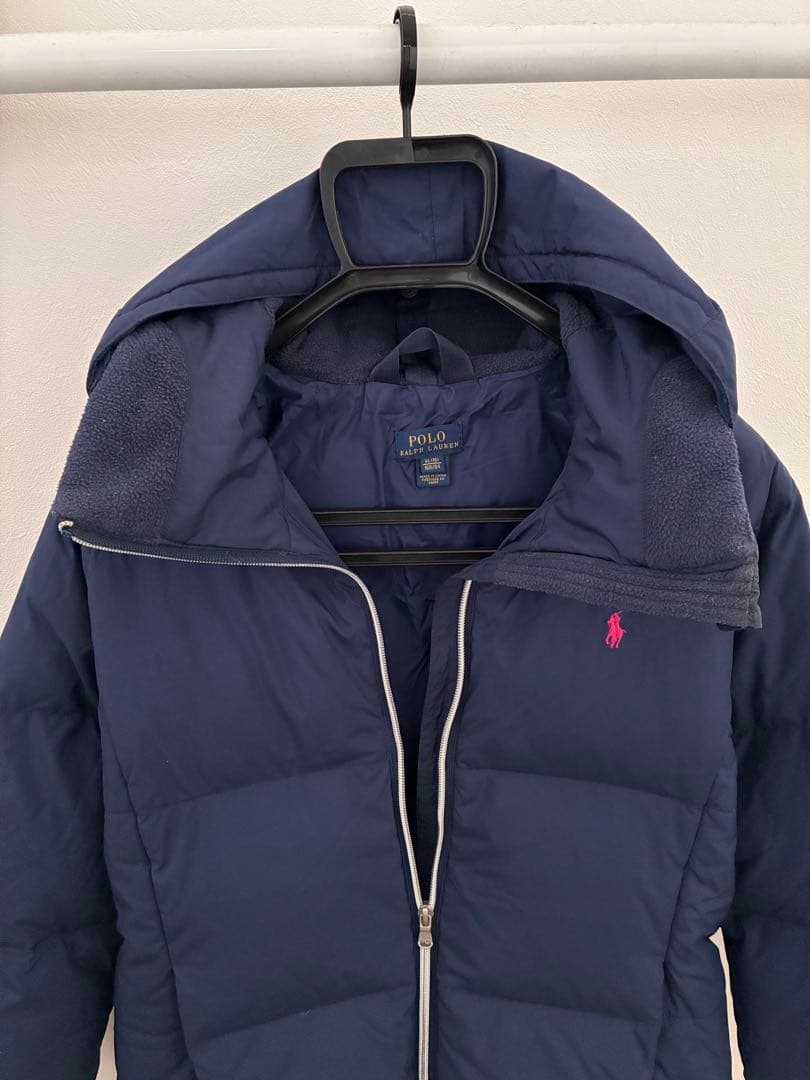 ポロ ラルフローレン ダウンジャケット 160 キッズ　紺色