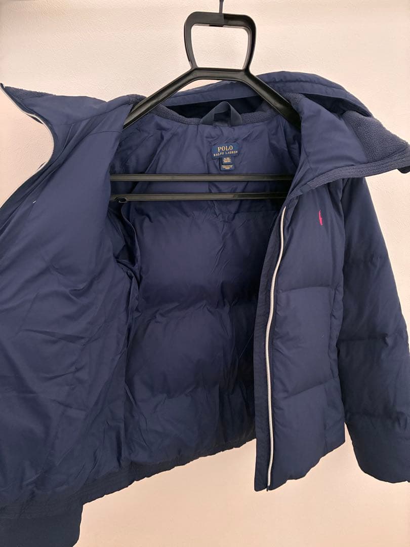 ポロ ラルフローレン ダウンジャケット 160 キッズ　紺色