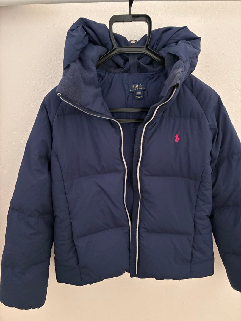 ポロ ラルフローレン ダウンジャケット 160 キッズ　紺色