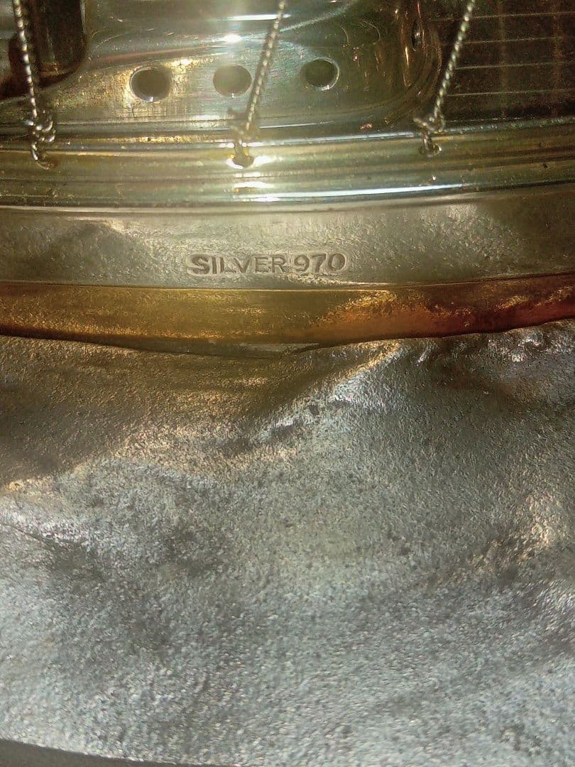 武比古作 SILVER 970 銀製ヨット 置物 ガラスケース付き シルバー製