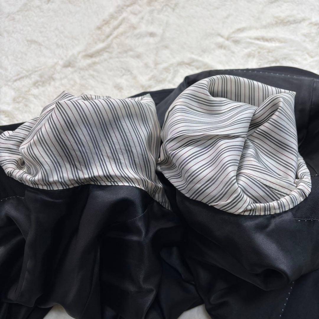 BURBERRY BLACK LABEL黒 2B 38LメンズSuper100'