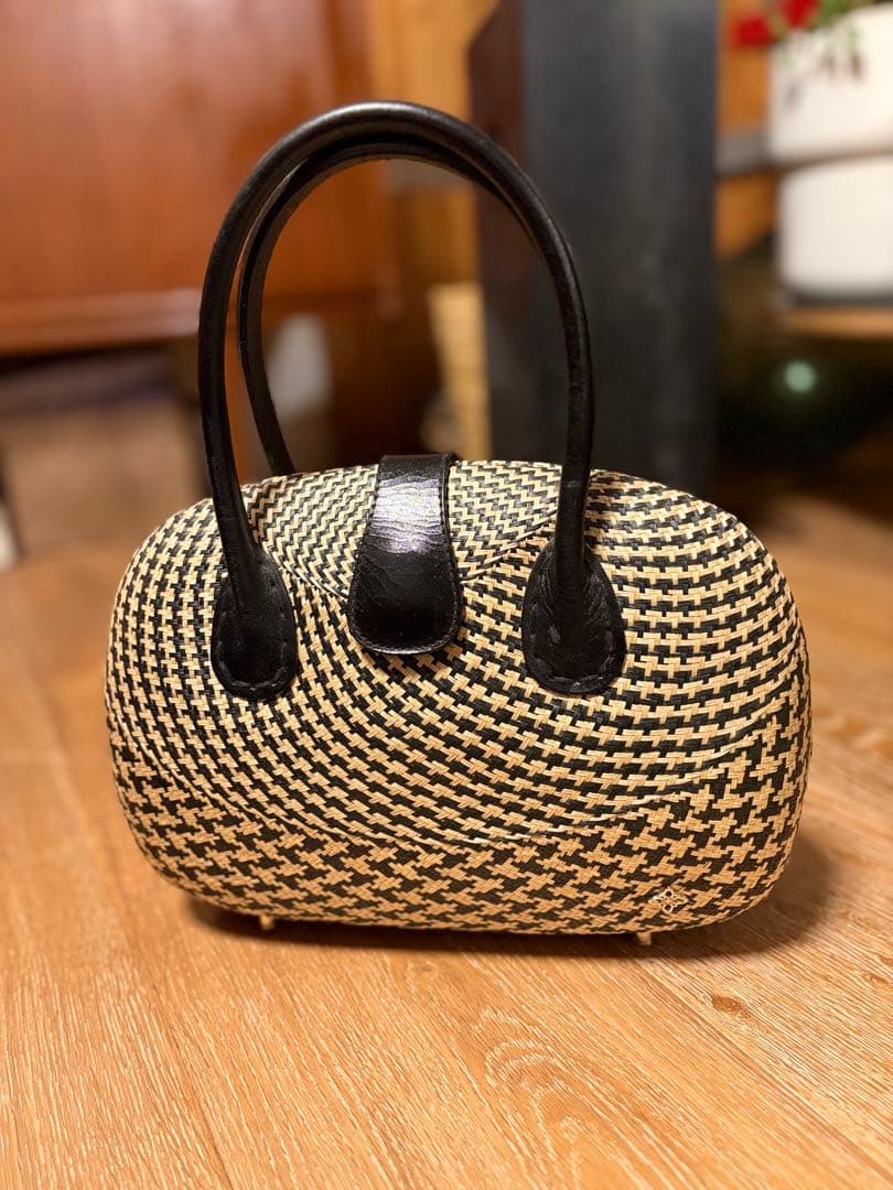 和装バッグ　サンパギータ　カゴバッグ