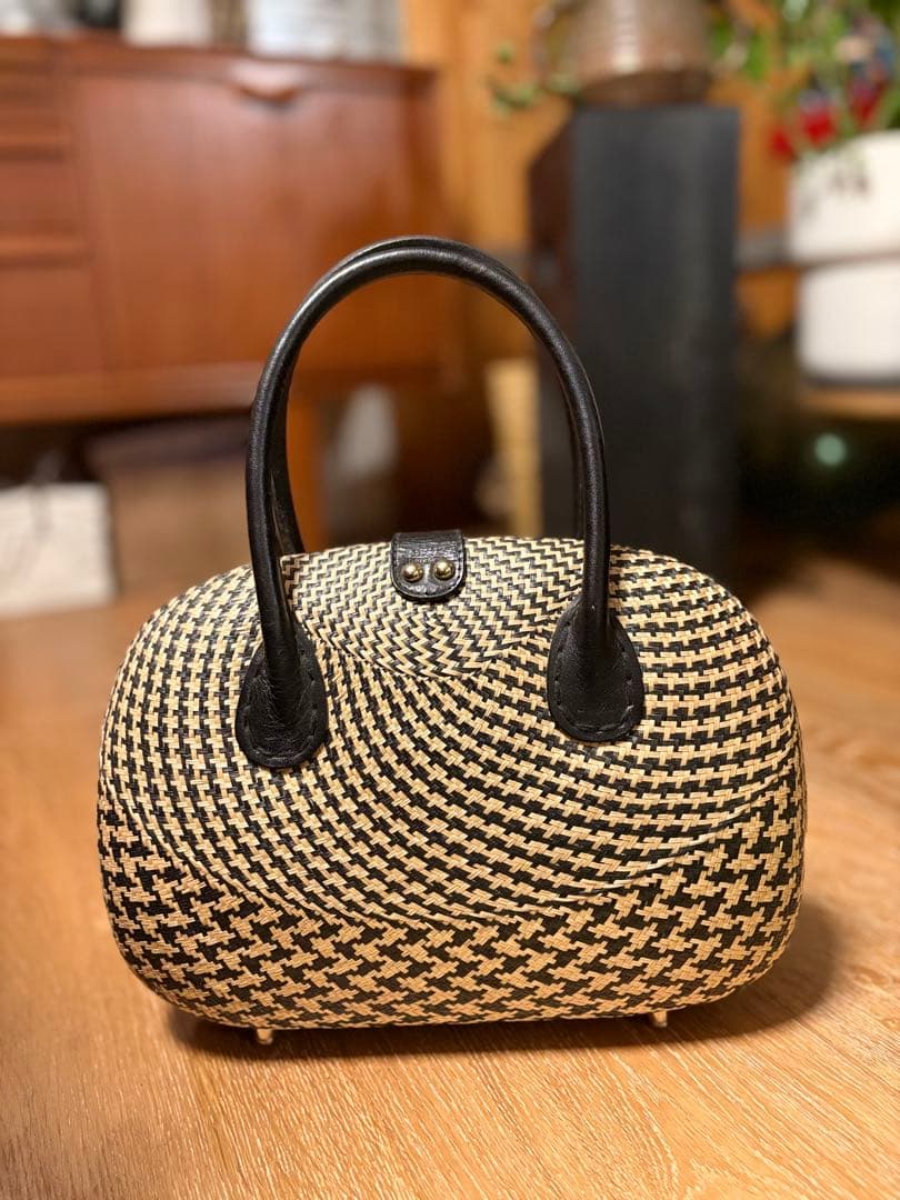 和装バッグ　サンパギータ　カゴバッグ