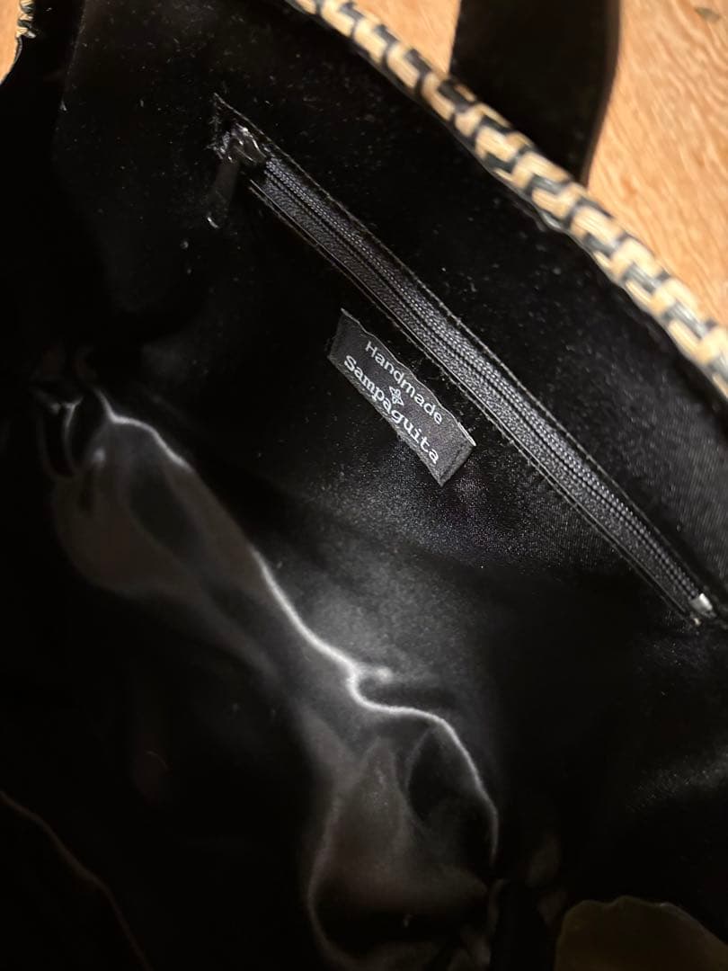 和装バッグ　サンパギータ　カゴバッグ