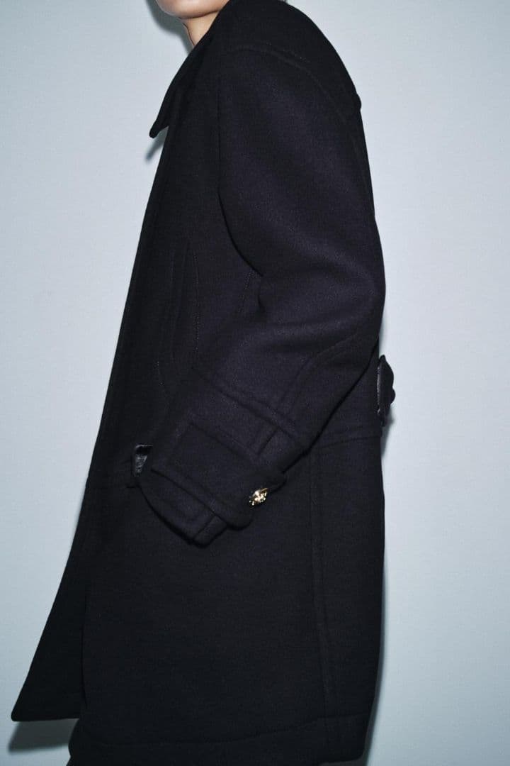 【新品タグ付き】ZARA ウールブレンドダブルブレスト仕様コート XS