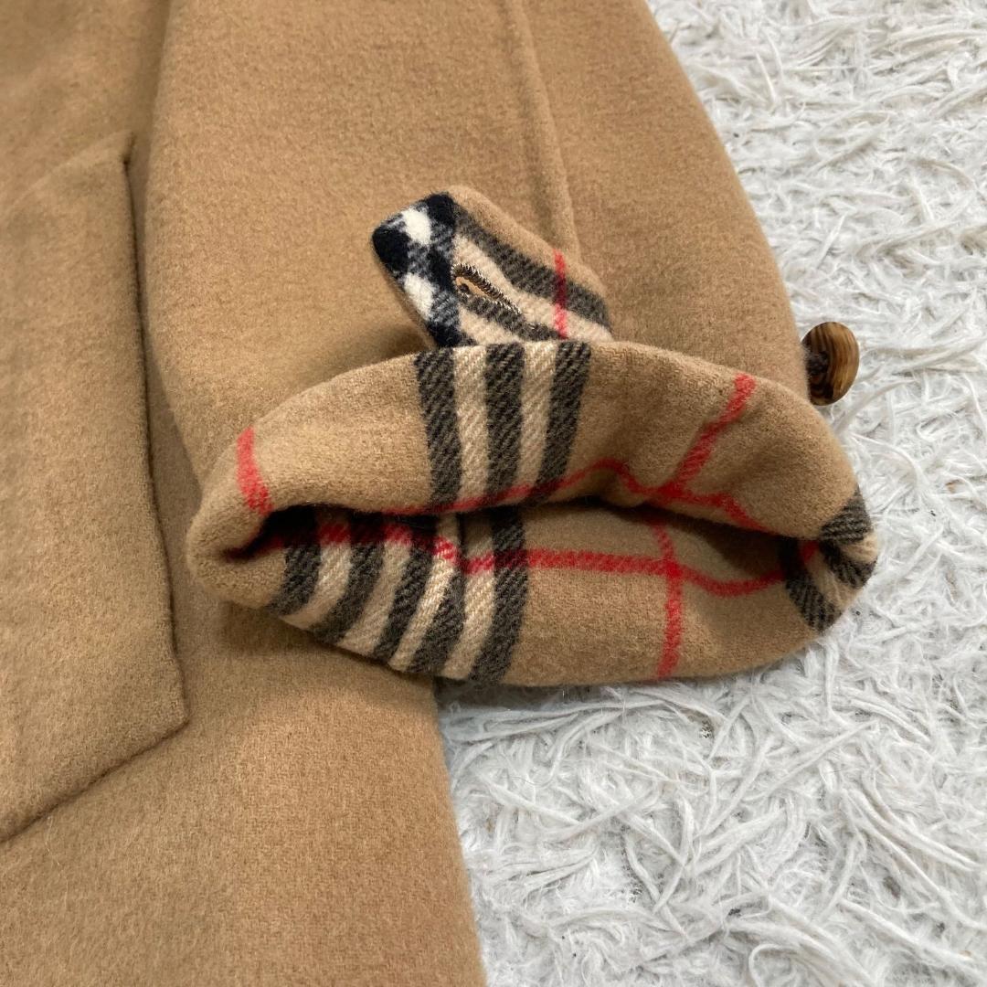 17041✨バーバリー カシミヤ ノバチェック リバーコート ダブルフェイス