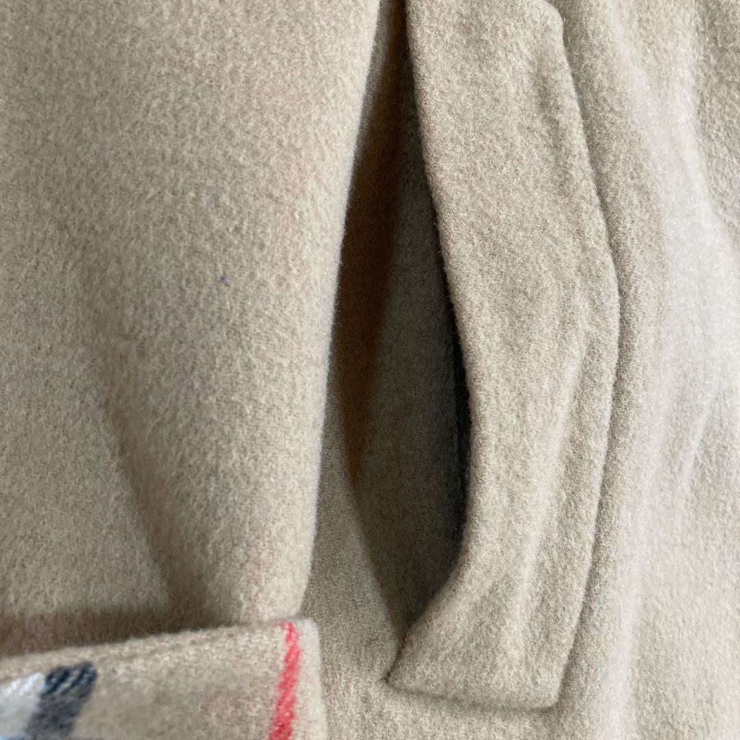 17041✨バーバリー カシミヤ ノバチェック リバーコート ダブルフェイス