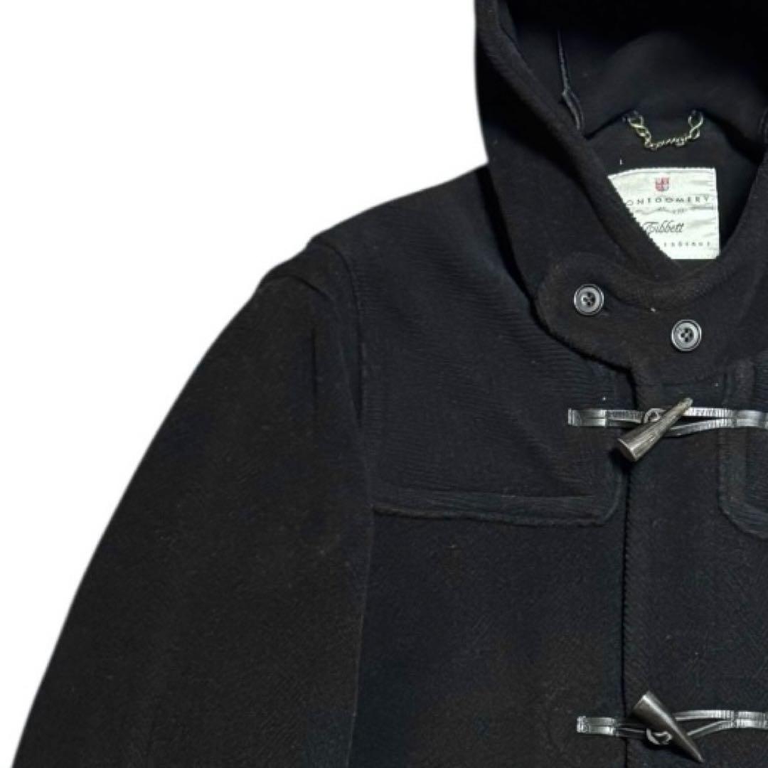 MONTGOMERY 英国製 ダッフルコート ヘリンボーン チベット社 38 黒