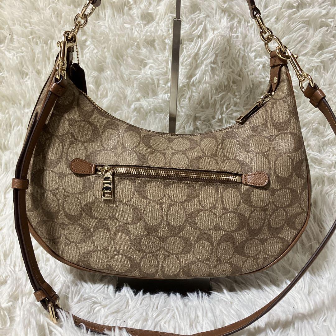 美品【COACH】コーチ シグネチャー 2WAY ショルダー　ハンドバッグ