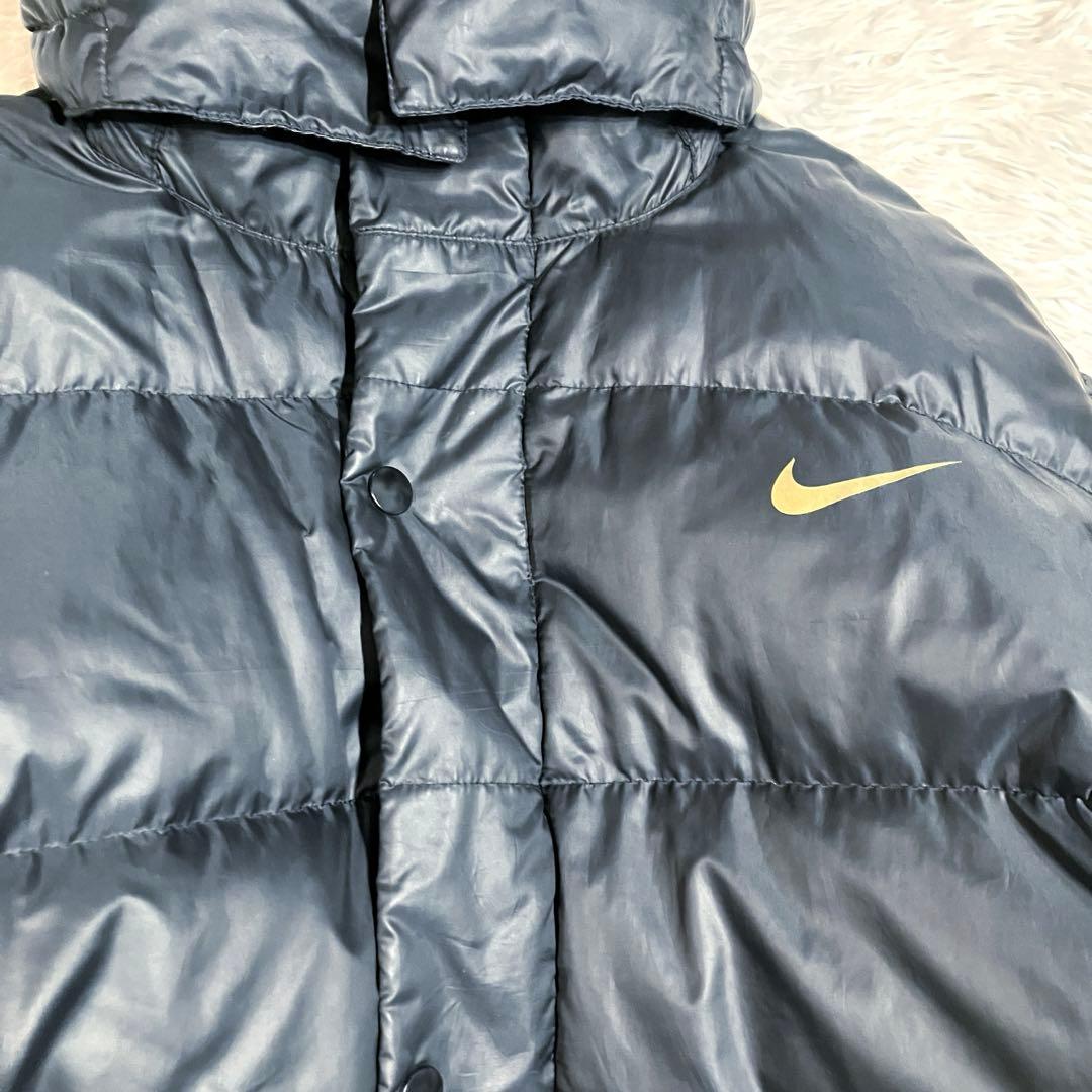 NIKE ナイキ ロングダウン ベンチコート スポーツ観戦 防寒 L 黒