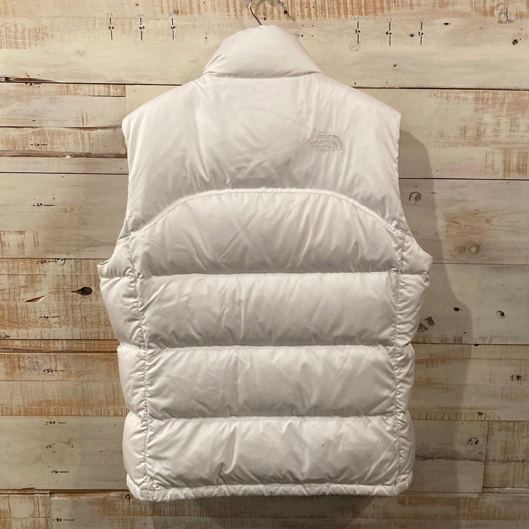 THE NORTH FACE 700フィル ダウンベスト 白 ホワイト ヌプシ