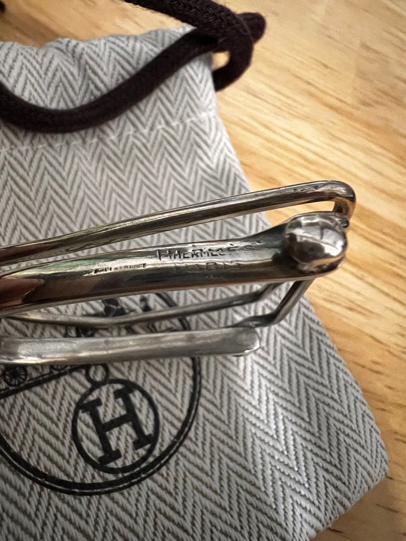 c*読様 エルメス　Hermes マネークリップ　馬蹄型 ビンテージ