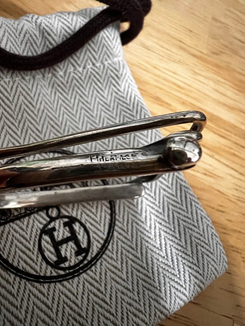 c*読様 エルメス　Hermes マネークリップ　馬蹄型 ビンテージ