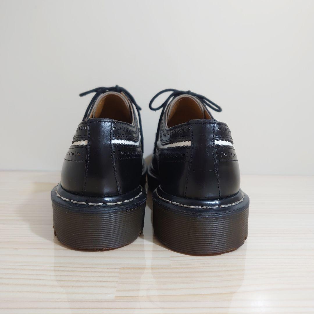 ★希少★美品★ドクターマーチン　ウイングチップ厚底　白黒　イギリス製　size９