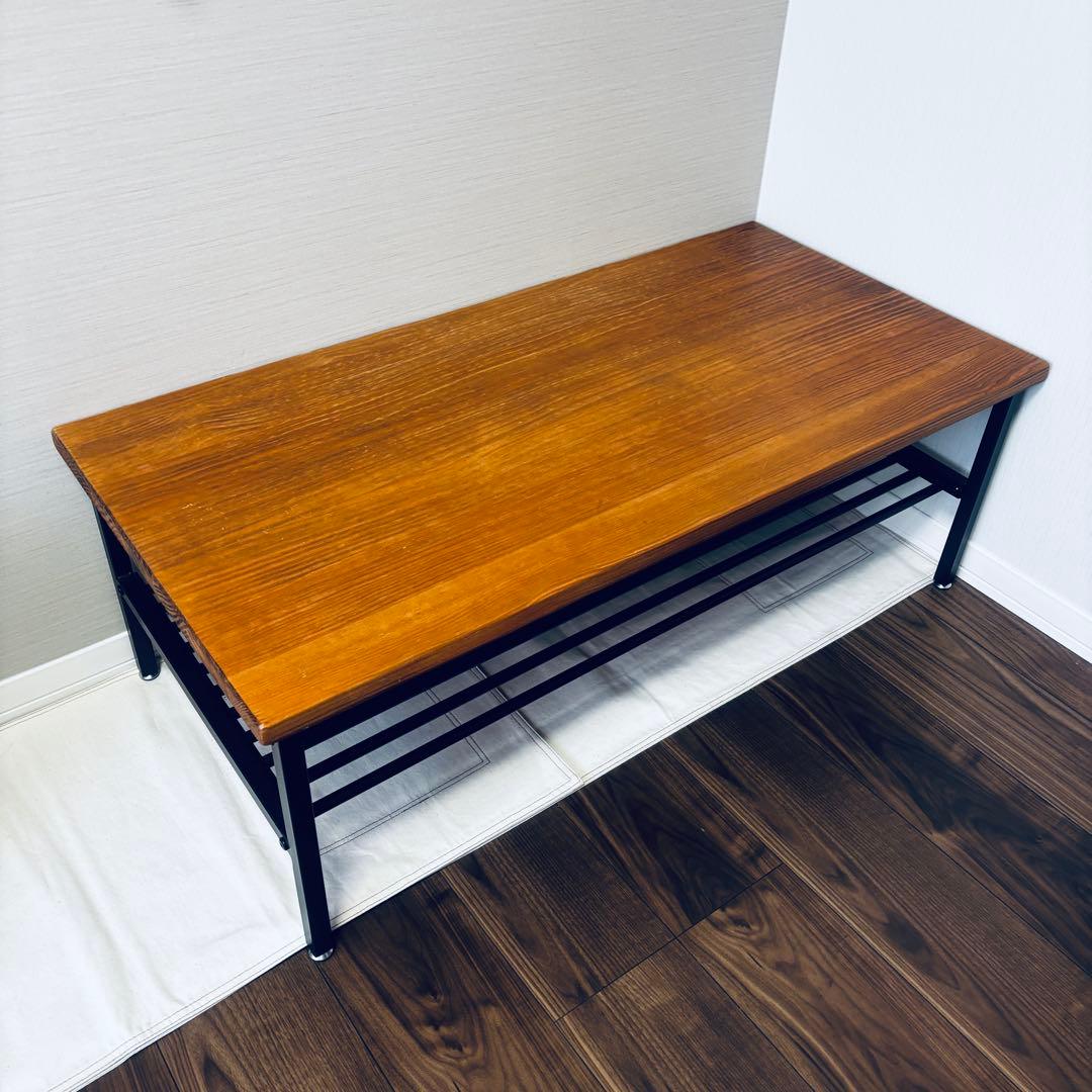 木製ビンテージテーブル/アイアン脚