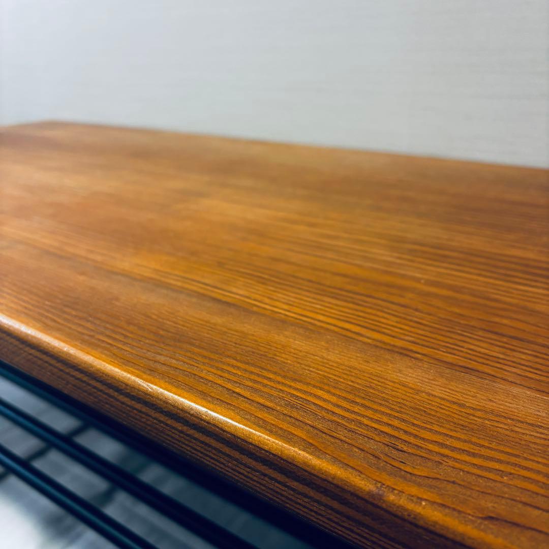 木製ビンテージテーブル/アイアン脚