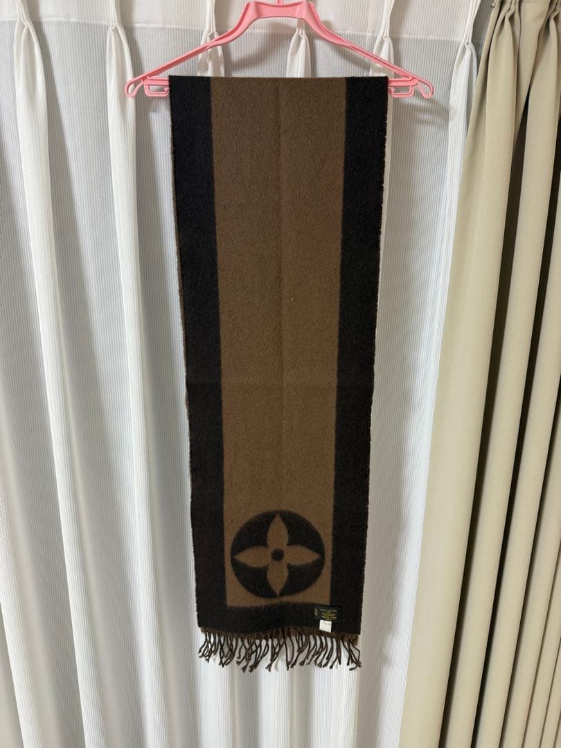 Louis Vuitton マフラー ブラウン ブラック