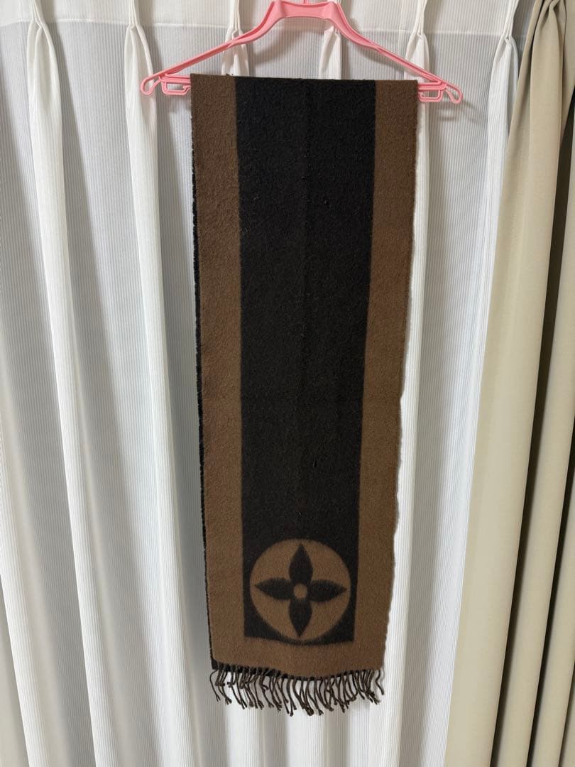 Louis Vuitton マフラー ブラウン ブラック