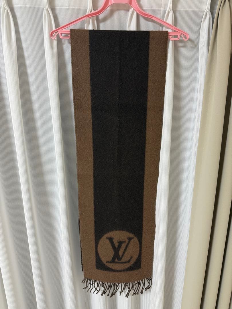 Louis Vuitton マフラー ブラウン ブラック