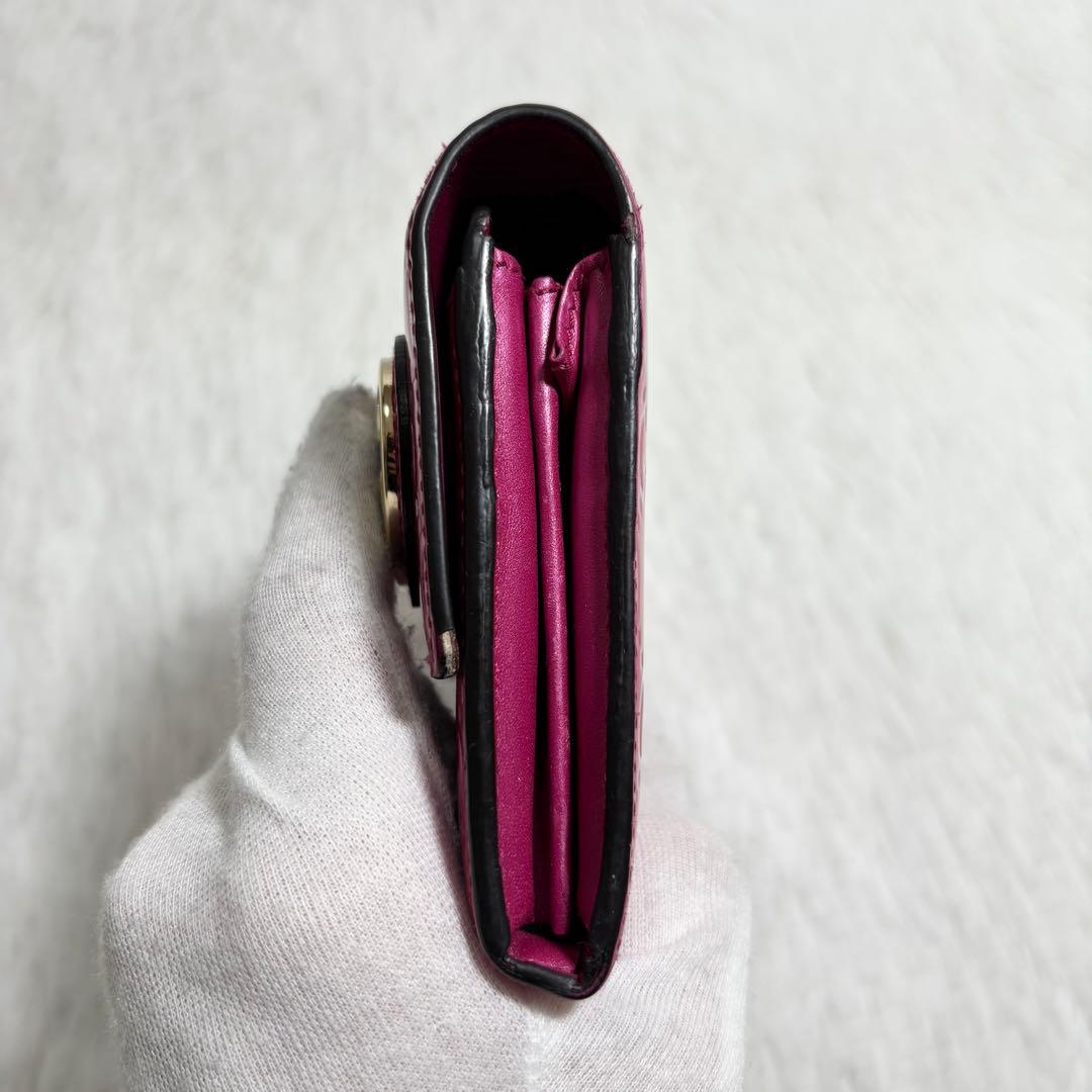 ✨美品✨ グッチ シマ インターロッキング ラブリーハート 長財布 エナメル