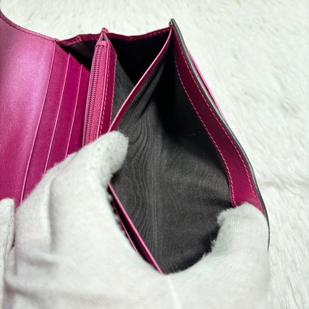 ✨美品✨ グッチ シマ インターロッキング ラブリーハート 長財布 エナメル