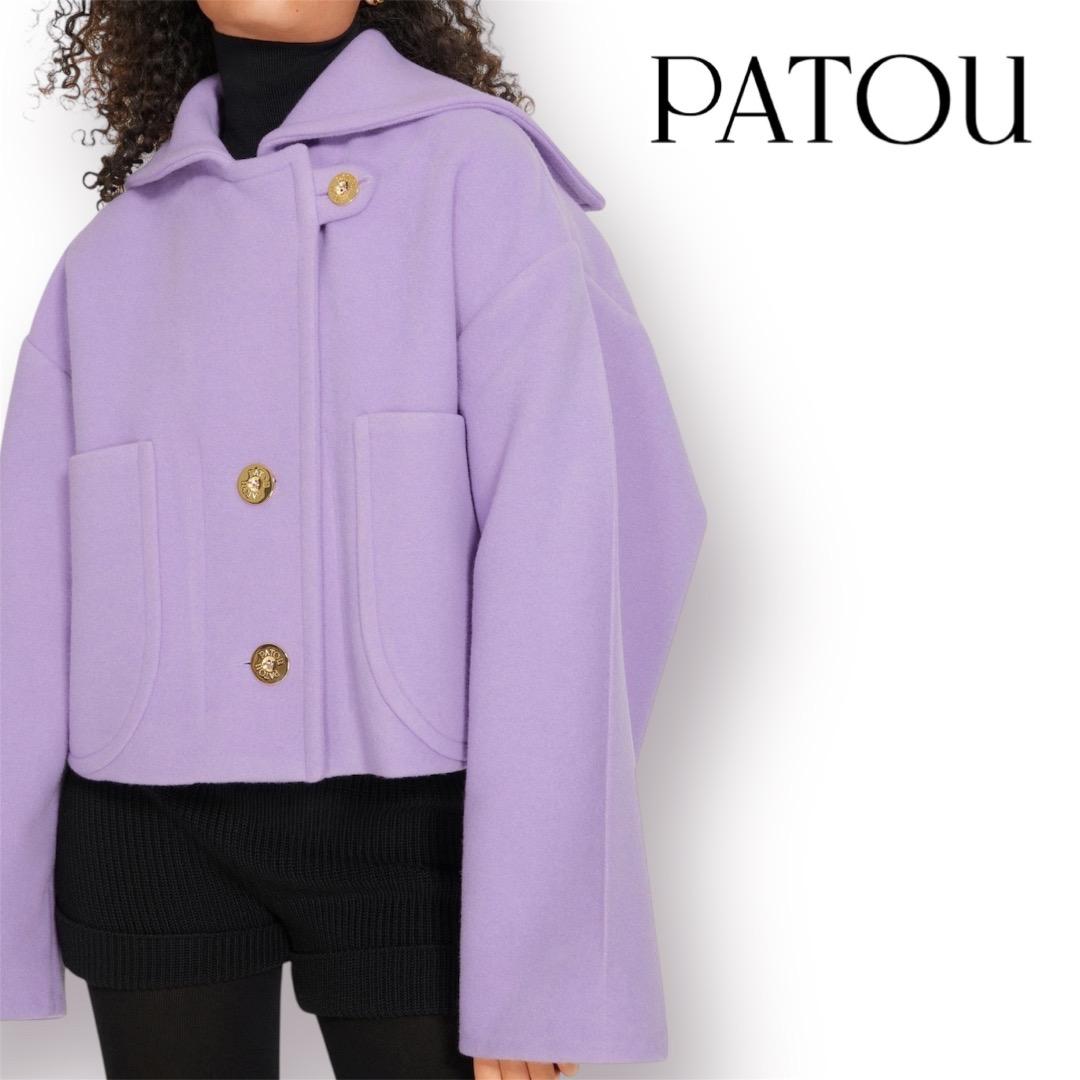 【美品】正規品PATOU ダブルフェイスウール クロップコート