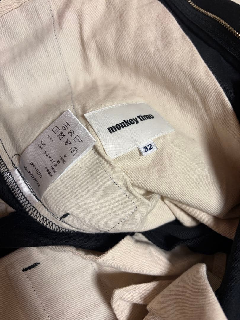 Dickies × monkey timeツイル ローライズ バギー パンツ