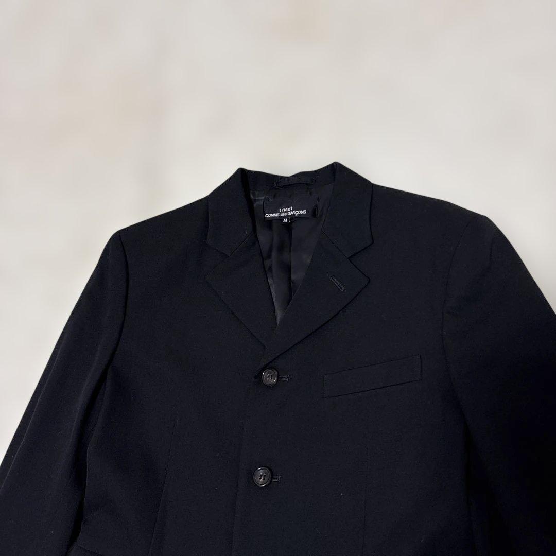 片桐トリココムデギャルソン　テーラードM 黒　ウール　3ボタン