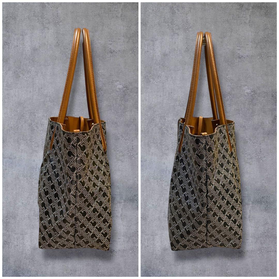 【極美品・希少】ゲラルディーニ リナシメント トートバッグ 総柄 舟型 バッグ