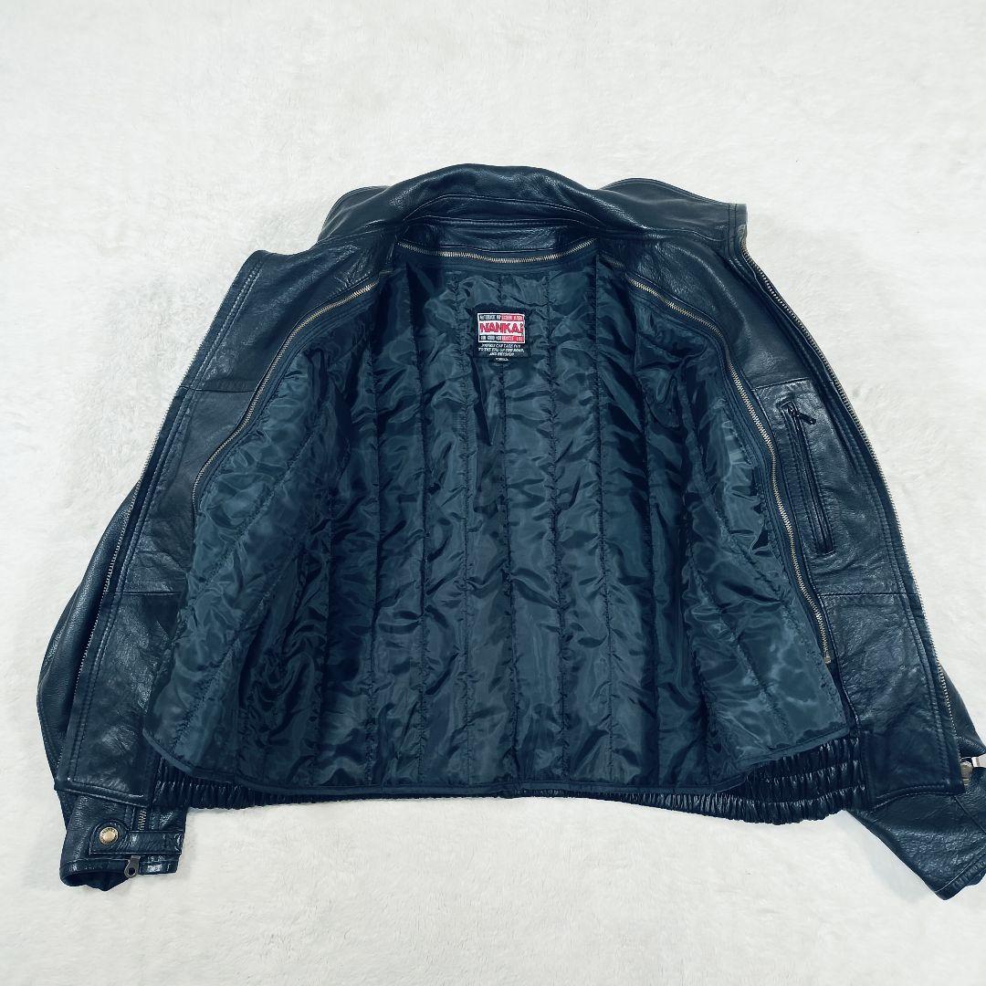 NANKAI　カウレザー　ライダースジャケット　シングルライダース　L